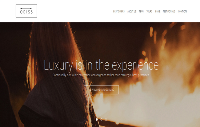 Odiss - Responsive Travel Booking Html Landing Page Template