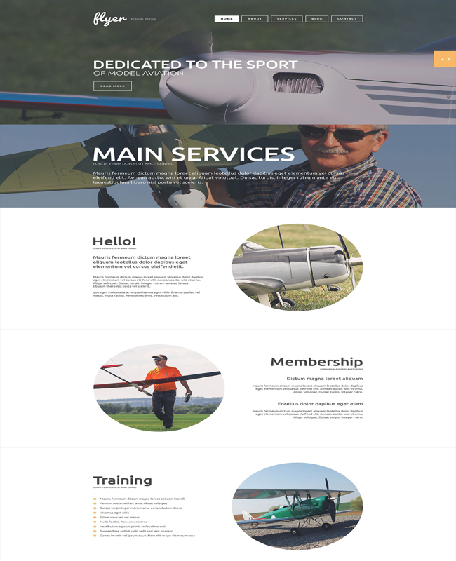 Flyer - Responsive Entertainment Website Template