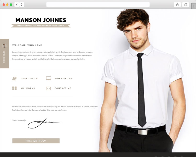 Hireme - Clean Responsive WordPress Resume Theme