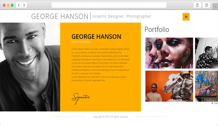 Profession - Excellent One Page CV Resume Theme