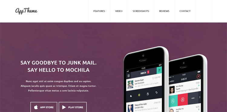 App Theme - The Best Theme for build your App Website
