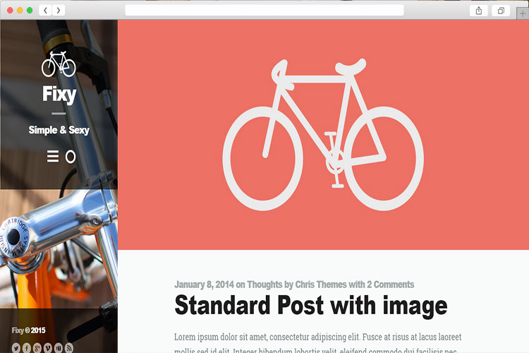 Fixy - A Simple & Sexy WordPress Blog Theme
