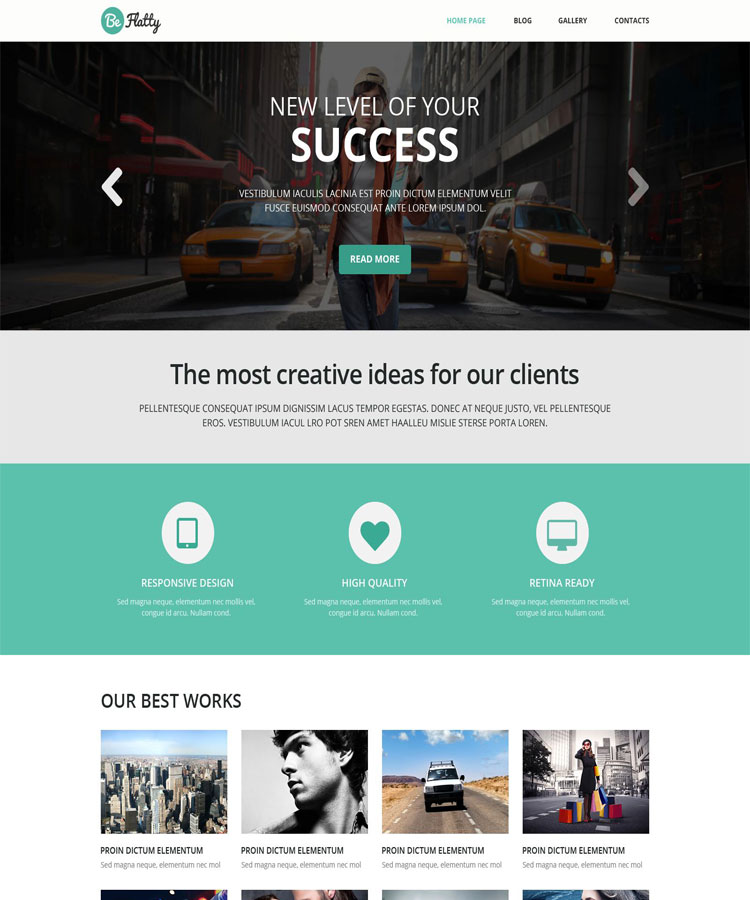 Flatty - Smooth and Clean design Responsive WP Theme