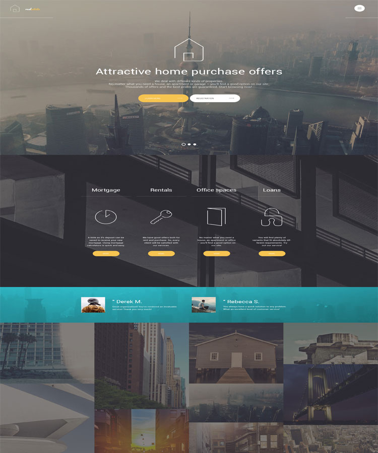 ROSA - SMOOTH PARALLAX EFFECT THEME FOR RESTAURANT BUSINESS