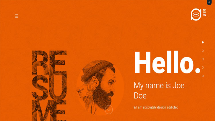 Resume - Simple and Clean Personal CV Theme