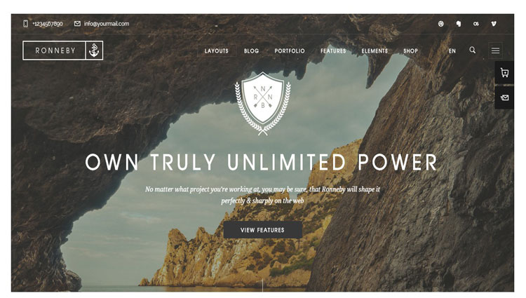 Ronneby - Multi-Purpose Theme with Parallax support