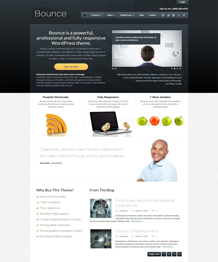Bounce - Multipurpose BuddyPress Themes