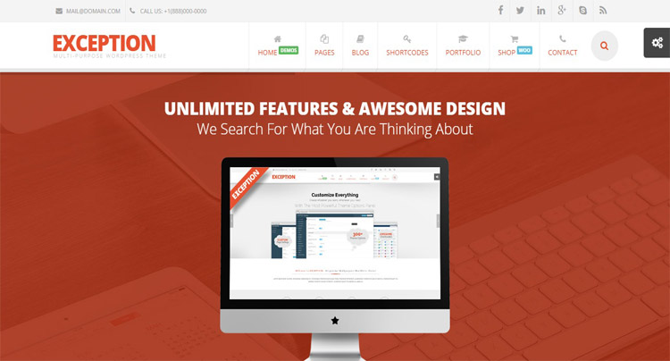 Exception - Powerful WordPress theme with BuddyPress