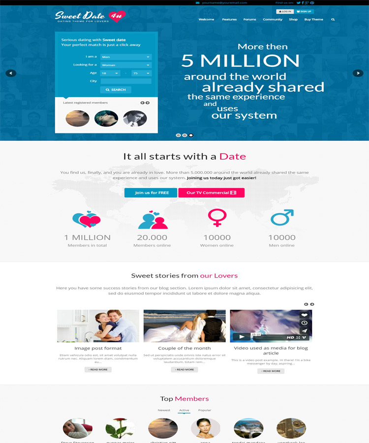 Sweet Date - Dating Theme for Lovers