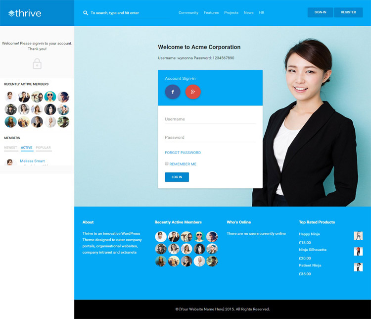 Thrive - Best Social Community WordPress Theme