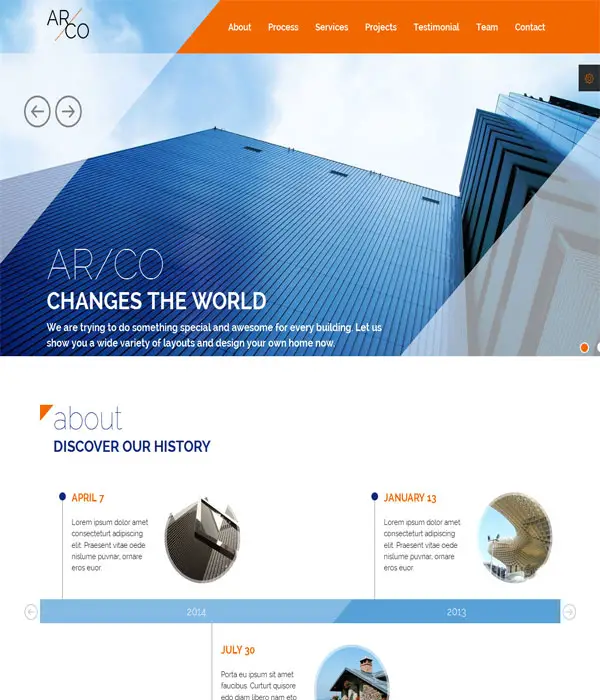 Arco - One Page Parallax Creative HTML Template