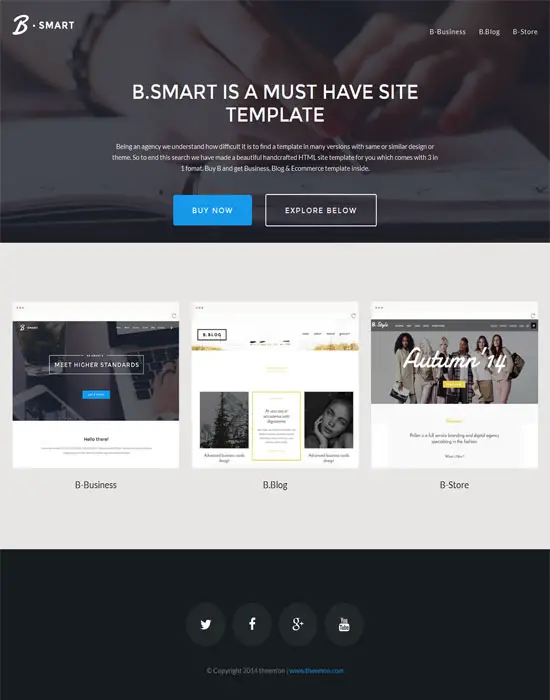 B-Smart - Business, Blog, Store and Portfolio HTML Template