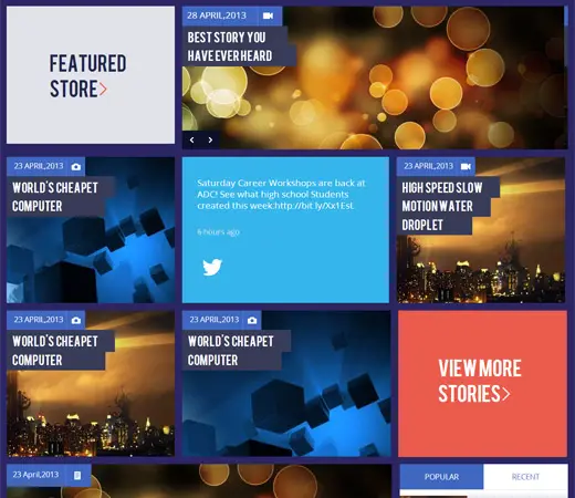 Blog-Free Magazine Flat Responsive web Mobile UI Kit