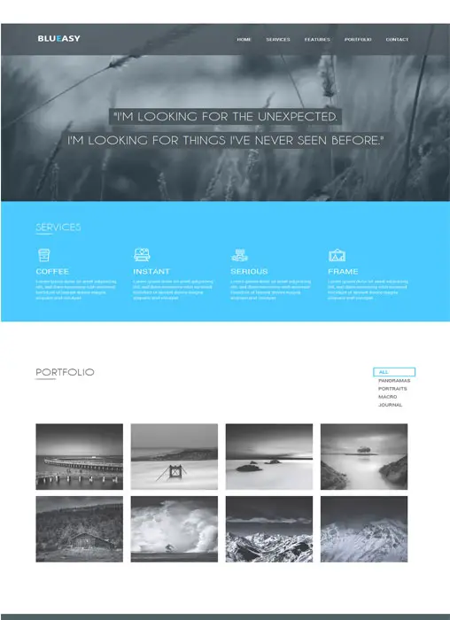 BluEasy - Corporate portfolio Bootstrap web template
