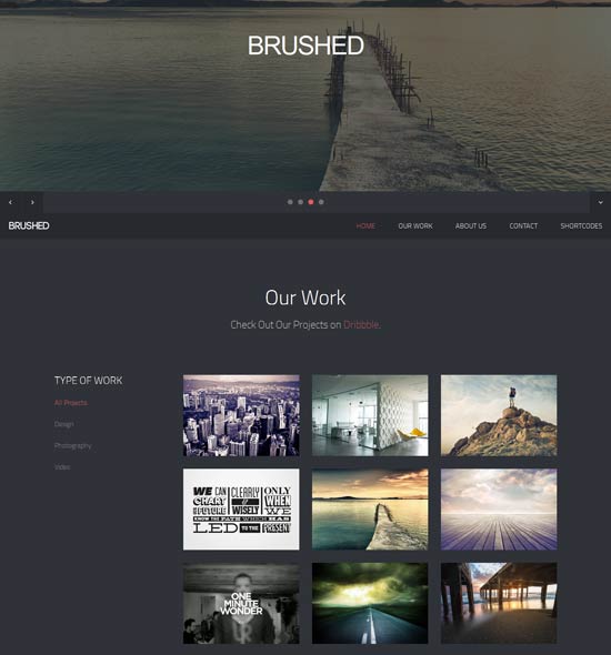 Brushed - Free Business Responsive web template
