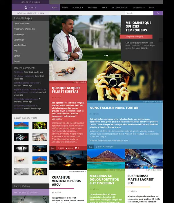 Cable News - Bootstrap Magazine Theme