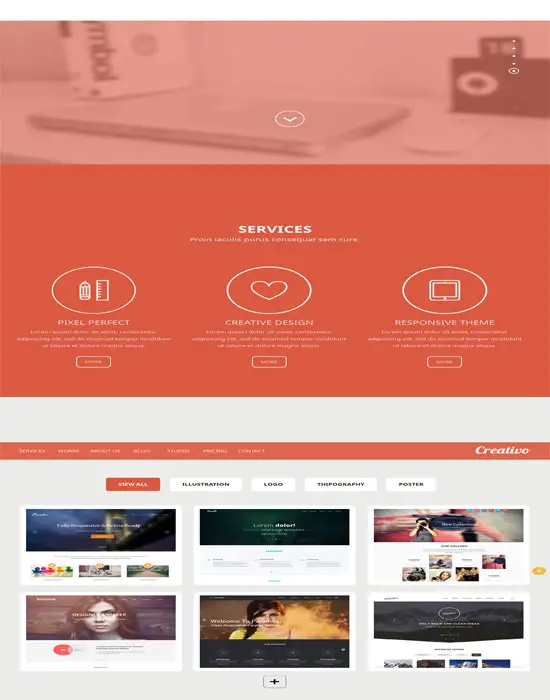 Creativo-Free Corporate portfolio Flat Responsive web template