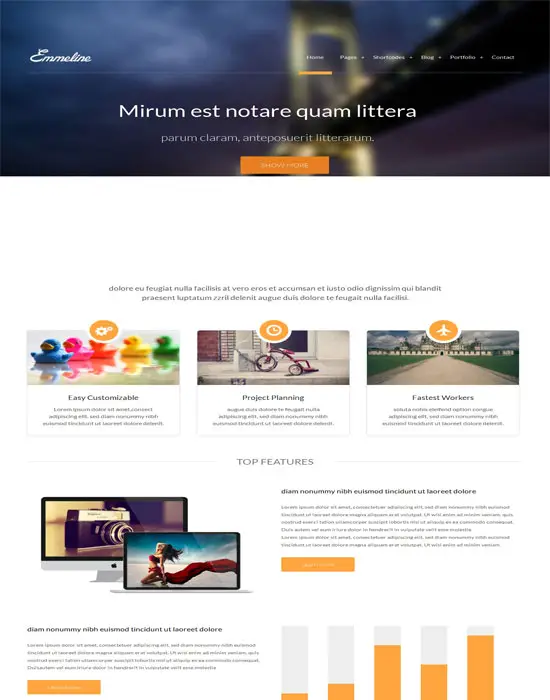 Emmeline-Free html Creative website templates