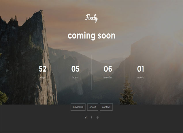 Finely - Responsive Under Construction Template