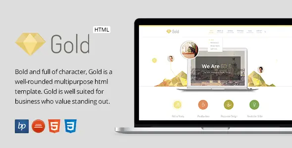 Gold - Bootstrap Responsive Business HTML5 Template
