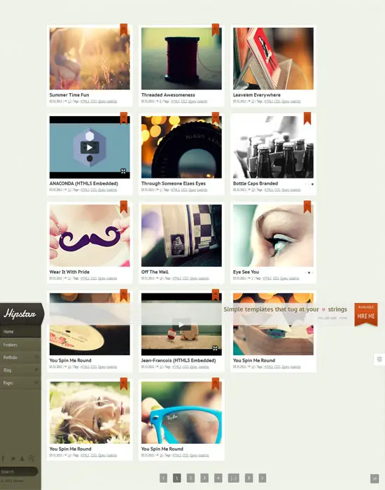 Standalone Creative Portfolio HTML Website Template 