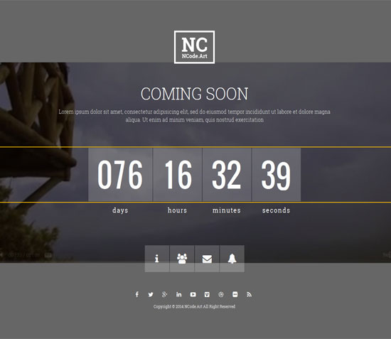 NC - Responsive Coming-Soon Page Template