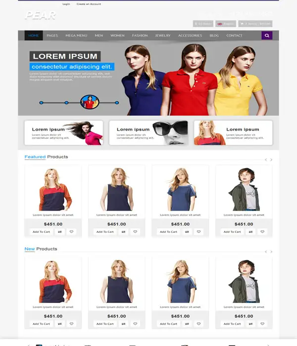 Pear - Bootstrap Responsive E-Commerce HTML5 Template