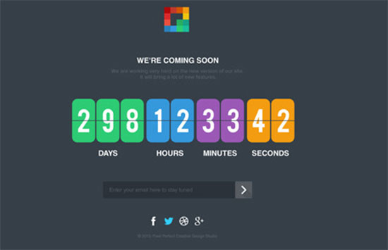Pixp Countdown - Coming Soon html Template