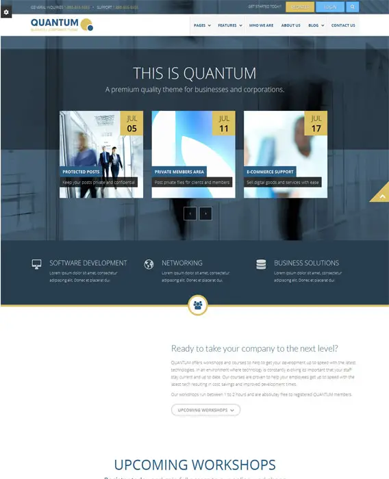 QUANTUM - Responsive Business Bootstrap Template