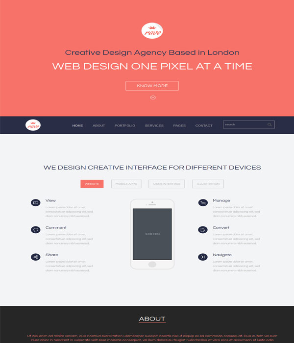Rave-Business portfolio Bootstrap Template