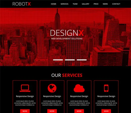Robotx-Free Corporate web template