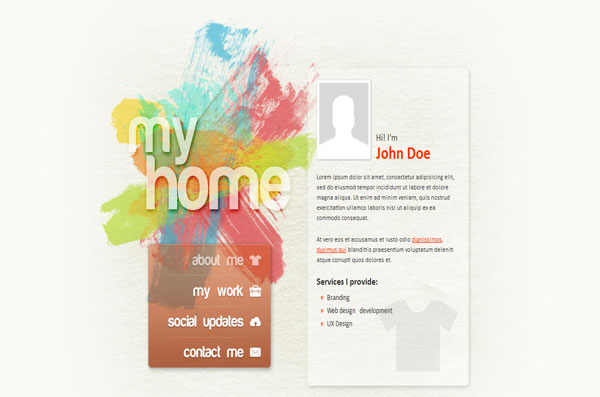 Strokes! Personal Website HTMl Template