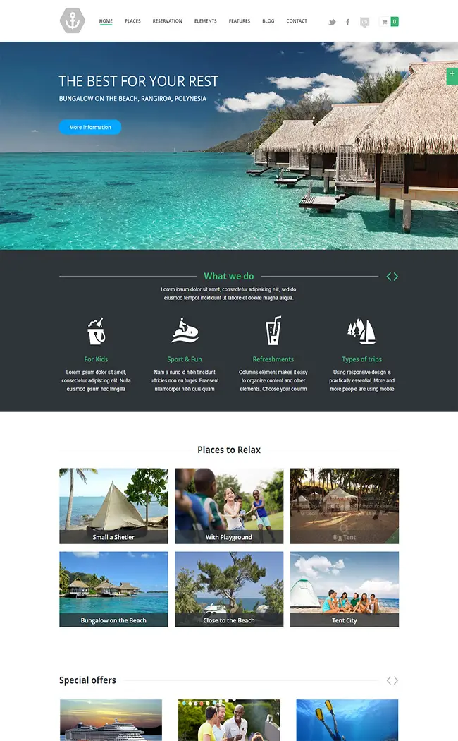 Anchor - WP Theme with Reservation System