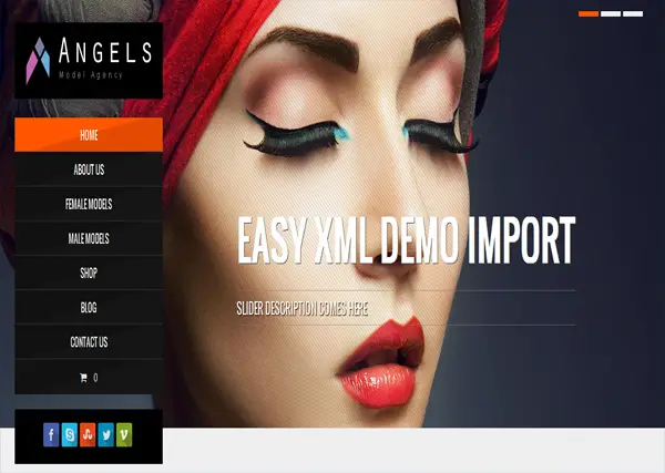 Angel - Model Agency WordPress CMS Fashion Theme