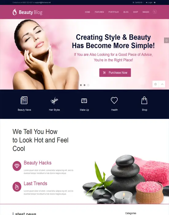 BeautyBlog - wordpress fashion themes