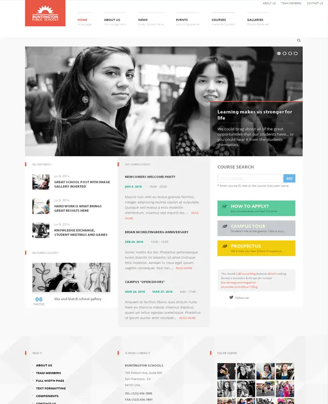 Buntington - Education Learning WordPress Theme