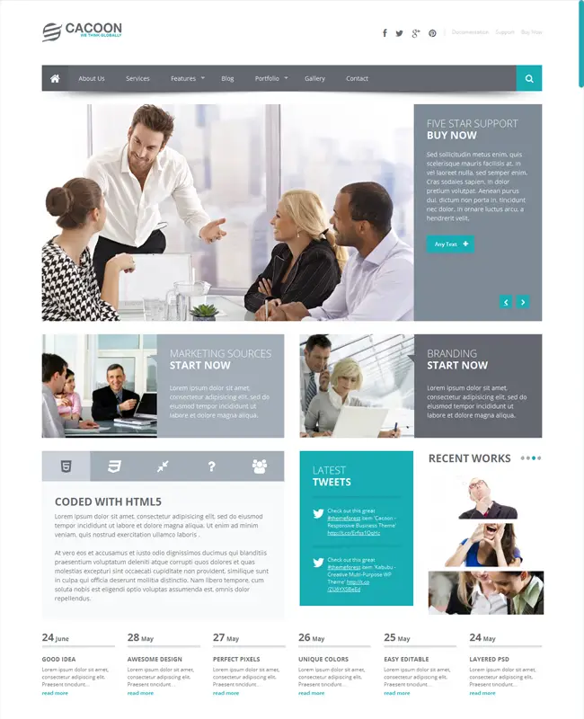 Cacoon -WordPress Business Responsive Theme