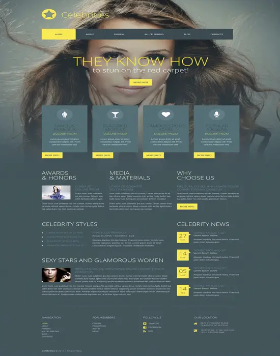 Celebrites - Responsive WordPress Theme