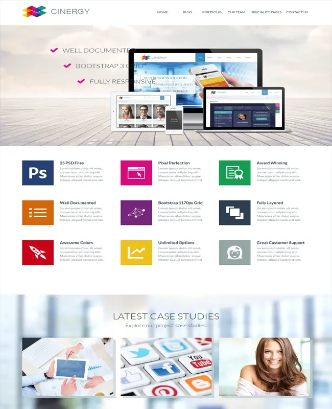 Cinergy -Ultra Modern Business WordPress Theme