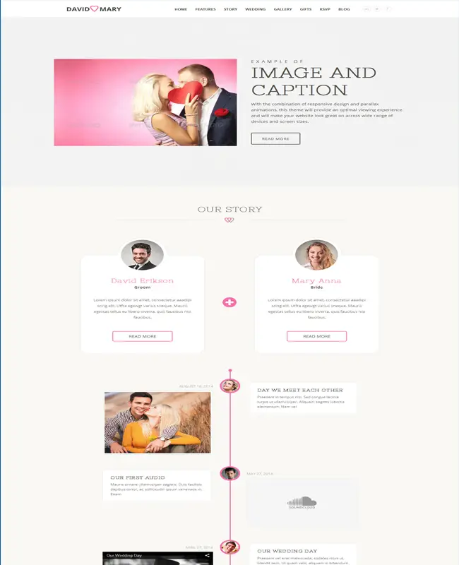 David & mary - WordPress Wedding & Multi-purpose Theme