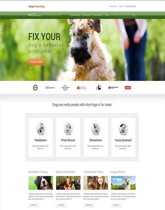 Dog Training -WordPress Theme