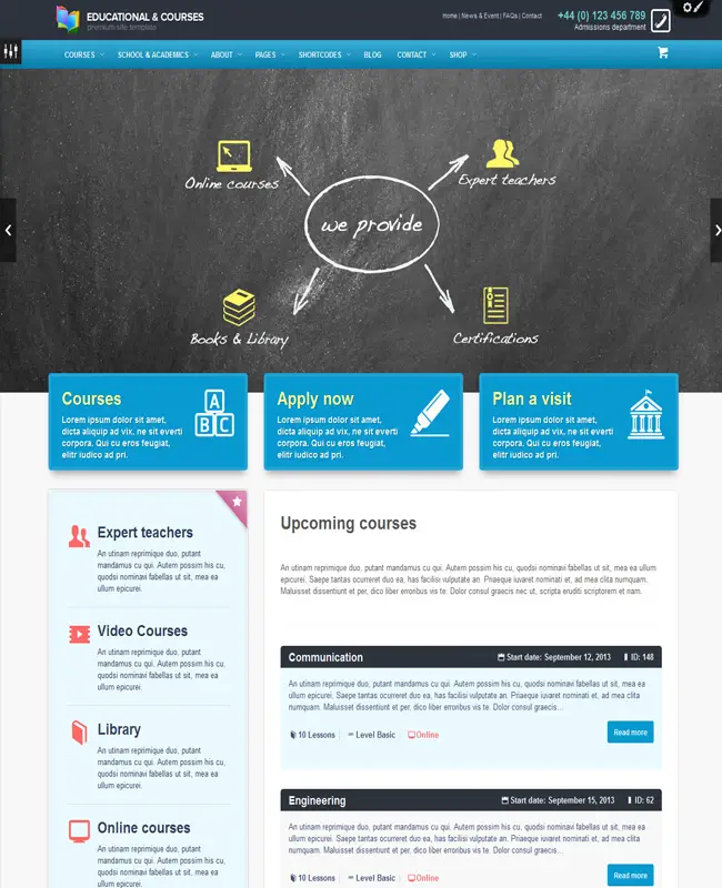 EDU - Educational, Courses, College Multipurpose WP Theme