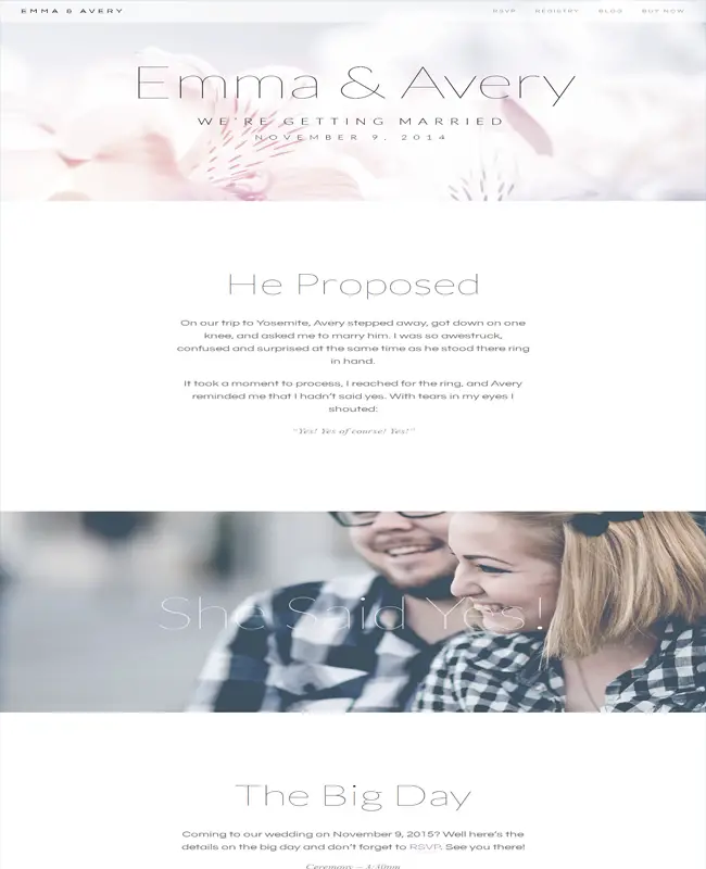Emma - Wedding Event WordPress Theme