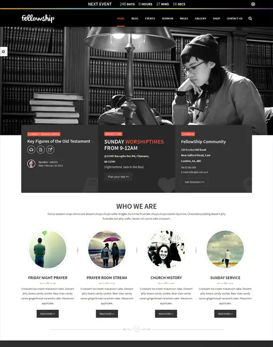 FellowShip - Church,Non-Profit WordPress Theme