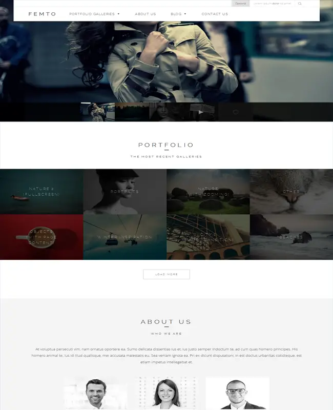 Pure Photo - Multi-Purpose WordPress Theme