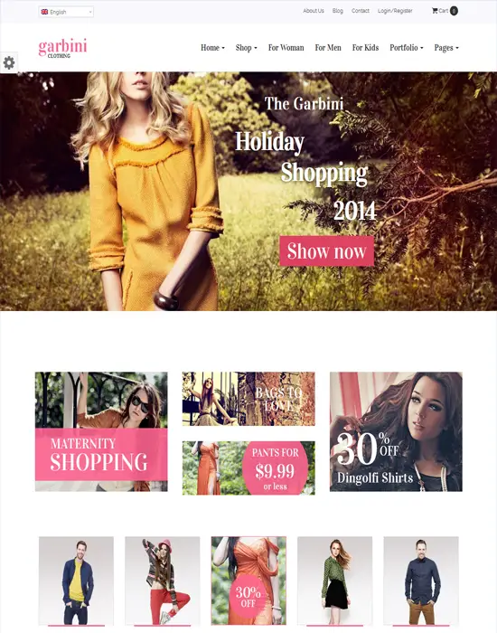 Garbini - Stylish fashion WordPress Ecommerce Theme