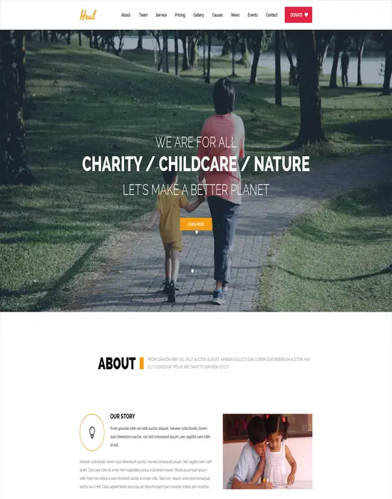 Heal - Multipurpose Charity Responsive WordPress Theme