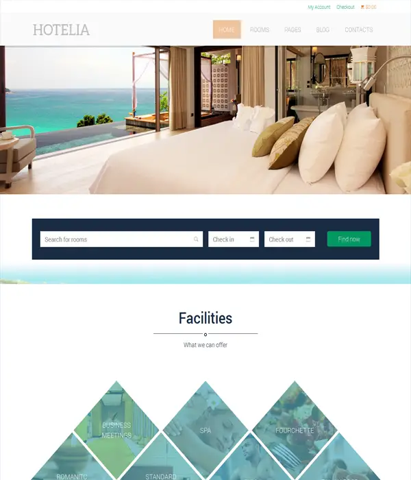 Hotelia - WordPress responsive Hotel Theme