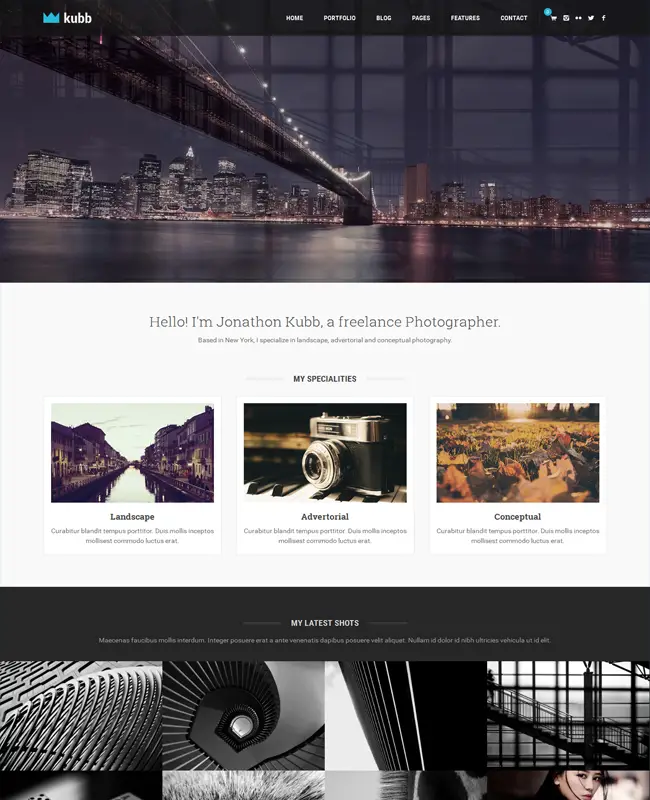 Kubb - WordPress Photography & Magazine Theme