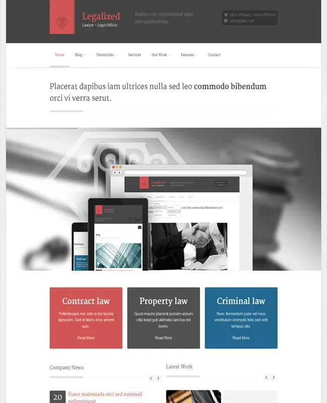 Legalized - Modern Business WordPress Theme Fit for Multipurpose Used